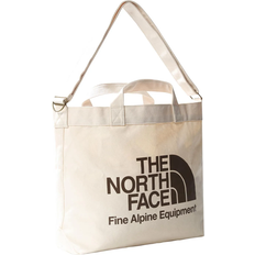 The north face tote The North Face Adjustable Cotton Tote Bag - Weimaraner Brown Large Logo Print