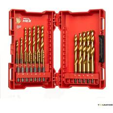 Milwaukee red hex Milwaukee HSS-G TiN 48894760 19pcs