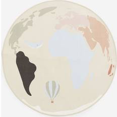 H&M World map cotton Beige