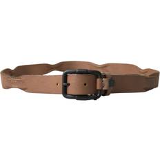 Ermanno Scervino Brown Leather Metal Buckle Waist Men Belt