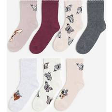 Purple Socks Children's Clothing H&M Girls Purple 7-pack socks