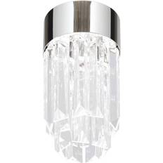 Orion Prism LED Chrome/Clear Ceiling Flush Light 10cm