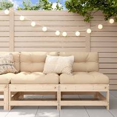 Træ Sofaer vidaXL Midtermoduler Til Havesofa 2 Stk Sofa