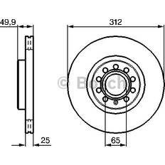 Bremseskiver Bosch Bremseskiver VW Audi Skoda 0 986 479 932