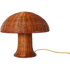 HKliving Rattan Naturlig Bordlampe