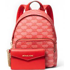 Michael Kors Women School Bags Michael Kors Maisie XS 2 IN 1 Backpack Bag Pouch Jacquard Dark Sangria