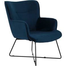 Black Armchairs Dkd Home Decor Blue Black Armchair