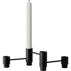Stål Ljusstakar Nichba Structure Black Ljusstake 7cm