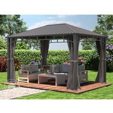 Garden Gazebo Hardtop Sunset Superior 3 x 4 m