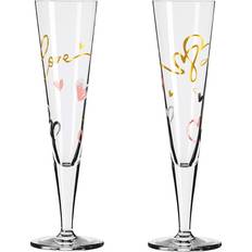 Ritzenhoff Dricksglas Ritzenhoff Goldnacht Champagneglas Hearts 2-pack Dricksglas 20cl 2st