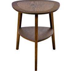 Intarsia Furniture Heart Olieret Røgbejdset Eg Småbord 52cm