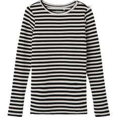 Ribbed Knit T-shirt - Black