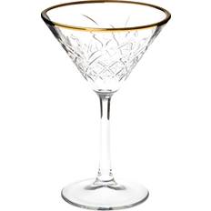 Pasabahce Sæt Med 4 Tidsløse Guld Martiniglas 230 ml Cocktailglas 23cl