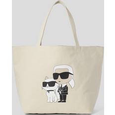 Karl Lagerfeld Women Totes & Shopping Bags Karl Lagerfeld K/ikonik & Choupette Shopper, Woman, Off White, Size: One size One size