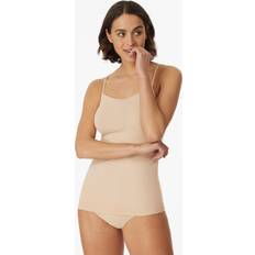 Schiesser Ropa Schiesser Mujer Espagueti 2-Pack Jersey Sencillo Serie 95/5 Beige