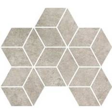 Wall Mosaic tiles RAK Ceramics Fashion Stone Clay Lappato 25.5cm 29.5cm Rhomboid Porcelain Mosaic Tile AGWZZFNSECLA005664 Clay