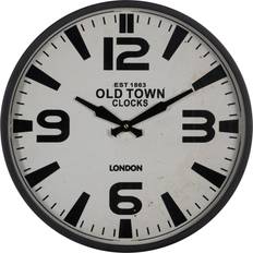 Iron Wall Clocks BigBuy Home White Iron Wall Clock