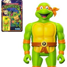 Super7 Teenage Mutant Ninja Turtles Toon Michelangelo 3 3/4-Inch ReAction Figure