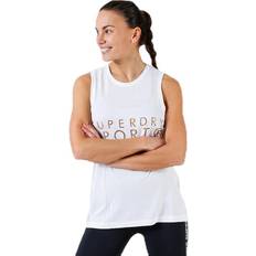 Superdry Woman Clothing Superdry Active Studio Luxe Top - White