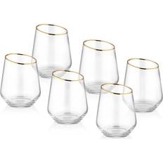 Goud Bekers Gina Series Slanted Tumblers Set of 6