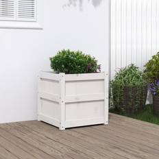 Pots, Plants & Cultivation vidaXL Garden Planter White 50 x 50 x 50 cm 50x50x50cm