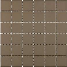 Wand Mosaik KNG Mosaikfliese Maxi 30 braun Steinmaß: ca. 4,7 4,7 - 0776107907 30x30cm