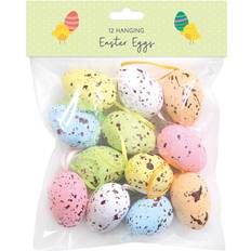 Hanging Easter Decorations Tallon Eggs Multicolour Easter Decoration 12pcs