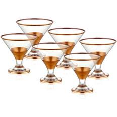 Brown Drinking Glasses The Mia Series Copper Dessert Drinking Glass