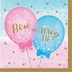 Blue Paper Napkins Unique Party Creative Gender Reveal Napkins Pack of 16