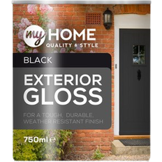 my home Exterior Gloss Wood Paint Black