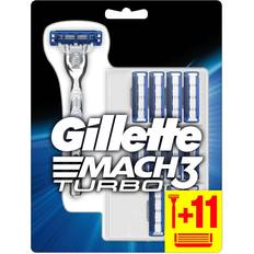 Gillette Mach 3 Turbo Razor and Pack of 12 Blades