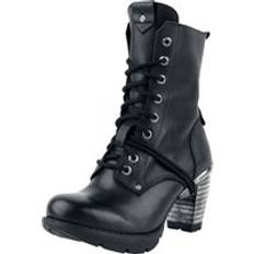 New Rock Sko New Rock Goth Boot Trail Tacon Acero til Damer svart