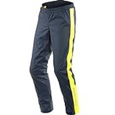 Bleu Pantalons de moto Dainese Storm Pants Black Iris/Fluo Yellow Pantalon de pluie moto