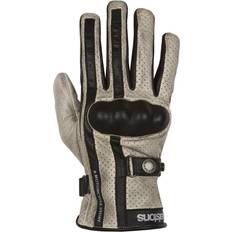 Helstons Eagle Summer Leather Gloves Beige Black Man