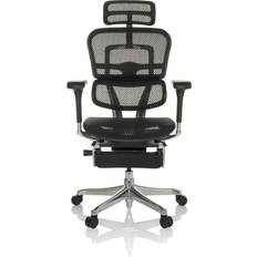 hjh OFFICE Ergohuman Plus Legpro I Schwarz Kontorstol 141cm