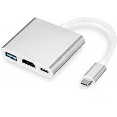 Macbook dockningsstation Apple Macbook Usb-c Adapter Thunderbolt 3 USB 3.0