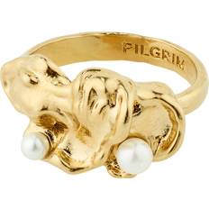 Pilgrim Ringer Pilgrim Moon Ring - Gold/White