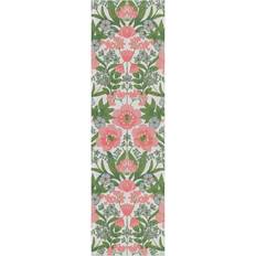 Rosa Tovaglie Ekelund Linneväveri Camino de mesa Bettys Tulpaner 35x120 cm Rosa-Verde Mantel Rosa