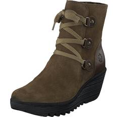 Fly London Sko Fly London Sludge/olive, Female, Sko, Boots, vinterstøvler, Brun