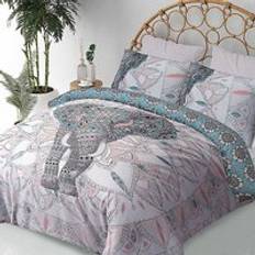 Sleepdown Elephant Mandala Duvet Cover Blue, Turquoise