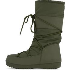 Donna - Verde Stivali alti Moon Boot Mb High Rubber Wp Khaki Female