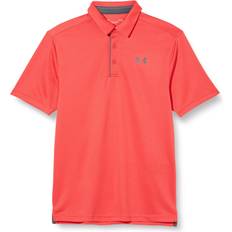 Under Armour Polo Shirts Under Armour Men's UA Tech Polo - Phoenix Fire/Pitch Grey