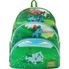 Loungefly Zaini scolastici Loungefly Pokemon Bulbasaur Evolutions Triple Pocket Backpack