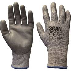 Work Clothes Scan Grey pu Coated Cut Gloves Size 11 SCAGLOCUT5XX