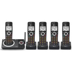 AT&T AT&T CL82519 DECT 6.0 5-Handset Cordless Phone for Home with Answering Machine, Call Blocking, Caller ID Announcer, Intercom and Long Range, Black