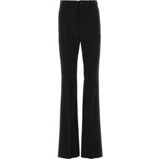 Balenciaga Women Pants Balenciaga Embroidered Stretch Wool Pant Stripped