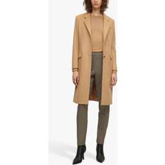 HUGO BOSS Catara Wool and Cashmere Tailored Coat, Beige