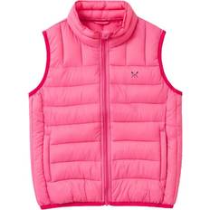 Crew Clothing Girls Recycled Lightweight Padded Gilet Pink Nylon 5-6Y