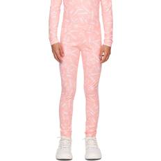 MM6 Maison Margiela Kids Pink Logo Leggings M6302 Peach Pink 10Y