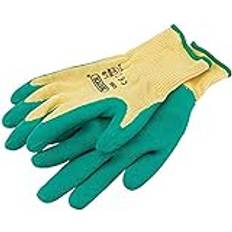 Work Gloves Draper Heavy Duty Latex Coated Work Gloves Green